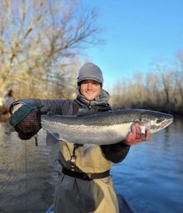 Michigan Steelhead caught with Northern Rivers Outfitters